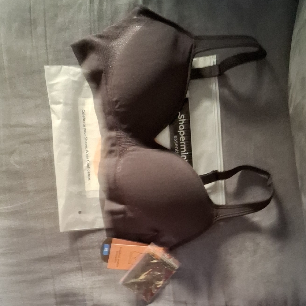 Shapermint Seamless Black Comfort Bra - Picture 3 of 6